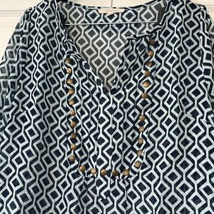 41 Hawthorn Sheer Printed Blouse